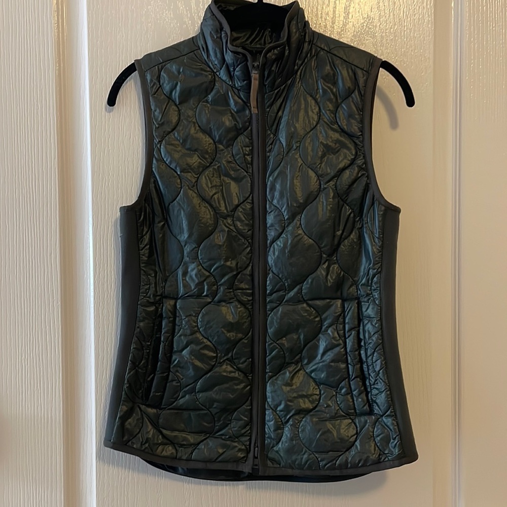 JCrew Thin Quilted Vest, Black, XXS